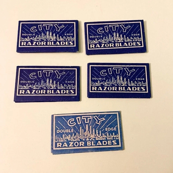 Vintage City Razor Blades Double Edge USA Lot of 5 - Picture 2 of 16